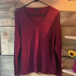 Talbots V-Neck Sweater - Red
